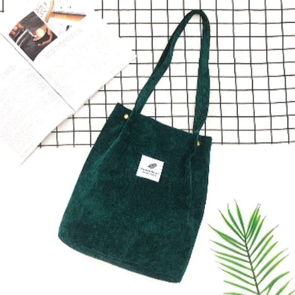 GGMarie Handbags - Corduroy Bag Dark Green
